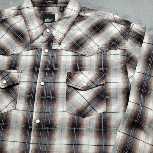 Duluth Long Sleeve Button Down Plaid Shirt 1 Pocket Blue Teal Pink Men Sz XLT E - Picture 5 of 11